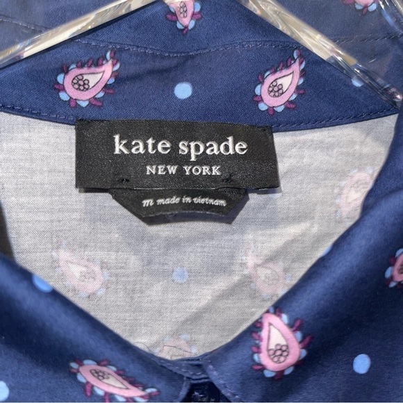 Kate Spade Paisley Foulard Millie Dress Womens Size Medium - Picture 2 of 9